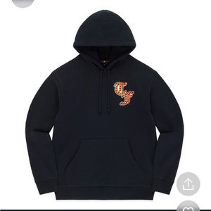 Teddy fresh black TF appliqué hoodie NWT 2XL